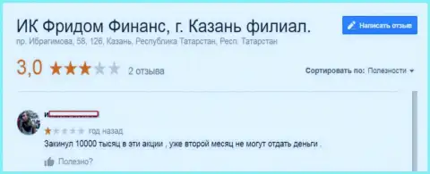 Фридом24 Ру денежные вклады forex игрокам не дает забрать - ОБМАНЩИКИ !!!