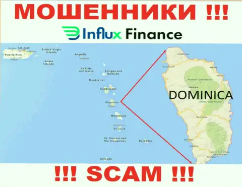 Компания InFluxFinance Pro - это интернет-аферисты, отсиживаются на территории Commonwealth of Dominica, а это оффшор