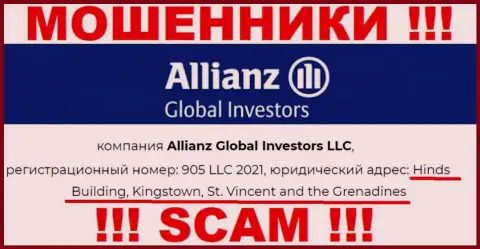 Офшорное расположение AllianzGlobalInvestors по адресу Hinds Building, Kingstown, St. Vincent and the Grenadines позволило им свободно обворовывать