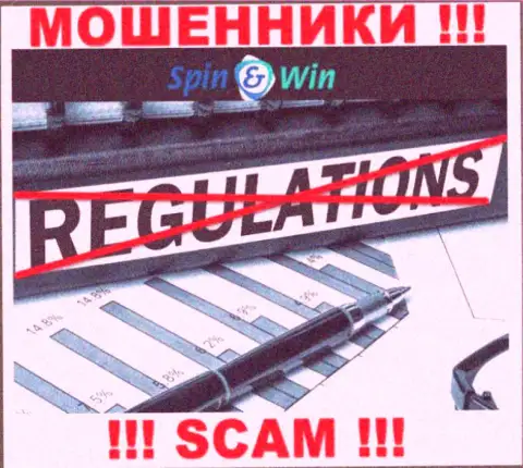 Будьте крайне осторожны, у интернет-жуликов Spin Win нет регулируемого органа