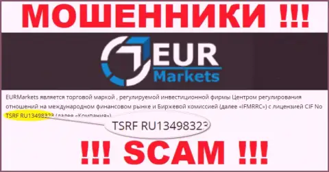 Хоть EURMarkets и представляют на информационном сервисе лицензию, будьте в курсе - они все равно ВОРЮГИ !