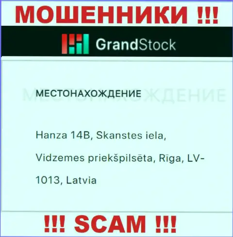 Где на самом деле зарегистрирована организация Grand Stock неизвестно, информация на сайте ложь