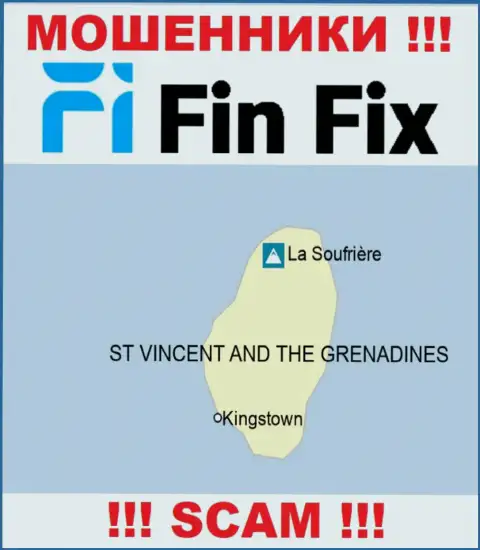 FinFix осели на территории St. Vincent & the Grenadines и беспрепятственно прикарманивают денежные вложения