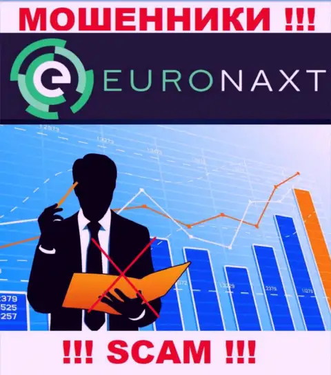 Воры Euronaxt LTD свободно мошенничают - у них нет ни лицензии ни регулятора