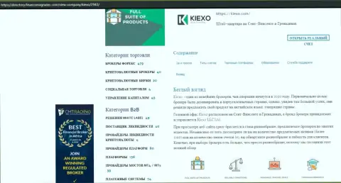 Обзорная статья про FOREX дилинговую организацию Киехо Ком имеется на веб-портале directory financemagnates com