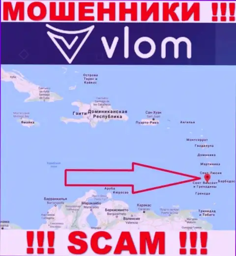 Компания Vlom - мошенники, отсиживаются на территории Saint Vincent and the Grenadines, а это оффшор