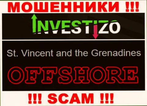 Так как Investizo имеют регистрацию на территории Сент-Винсент и Гренадины, отжатые денежные активы от них не забрать