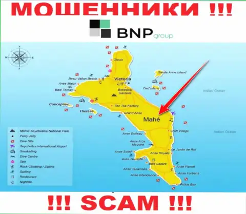BNP-Ltd Net расположились на территории - Mahe, Seychelles, избегайте сотрудничества с ними