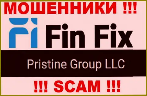 Юридическое лицо, владеющее мошенниками Фин Фикс это Pristine Group LLC