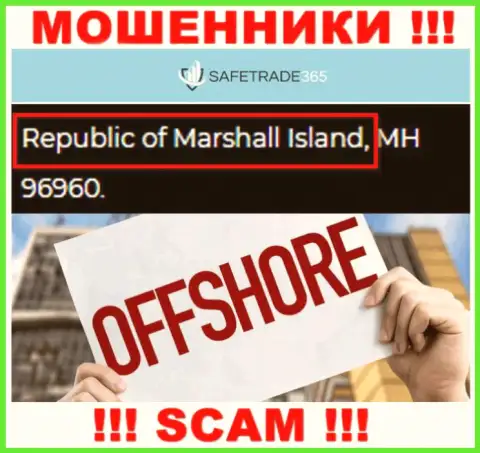 Marshall Island - оффшорное место регистрации обманщиков SafeTrade365 Com, предоставленное у них на сайте