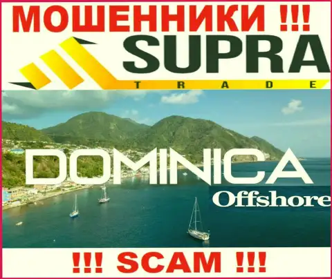 Контора SupraTrade Io похищает финансовые средства доверчивых людей, зарегистрировавшись в офшорной зоне - Доминика