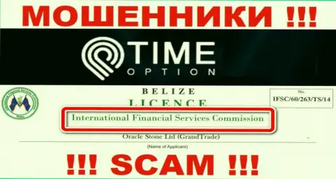 Time-Option Com и регулирующий их противозаконные действия орган (International Financial Services Commission), являются мошенниками