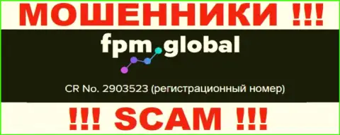 Во всемирной сети internet работают мошенники FPM Global !!! Их номер регистрации: 2903523