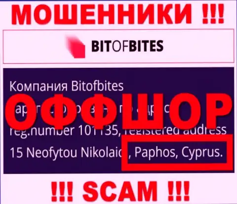 BitOfBites - это интернет махинаторы, их место регистрации на территории Cyprus