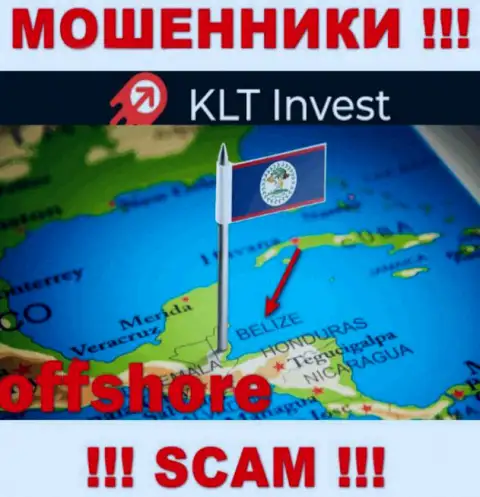KLT Invest беспрепятственно лишают денег, так как обосновались на территории - Belize