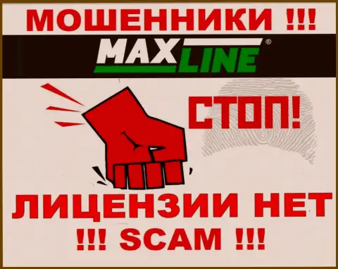 Согласитесь на сотрудничество с Max-Line - останетесь без денег !!! У них нет лицензии